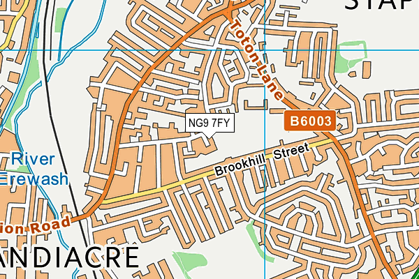 NG9 7FY map - OS VectorMap District (Ordnance Survey) NG9 7FY map - OS VectorMap District (Ordnance Survey)