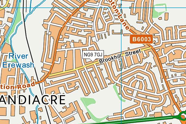 NG9 7GJ map - OS VectorMap District (Ordnance Survey) NG9 7GJ map - OS VectorMap District (Ordnance Survey)