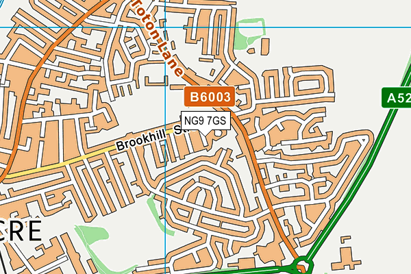 NG9 7GS map - OS VectorMap District (Ordnance Survey) NG9 7GS map - OS VectorMap District (Ordnance Survey)