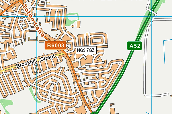 NG9 7GZ map - OS VectorMap District (Ordnance Survey) NG9 7GZ map - OS VectorMap District (Ordnance Survey)