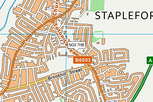 NG9 7HB map - OS VectorMap District (Ordnance Survey) NG9 7HB map - OS VectorMap District (Ordnance Survey)