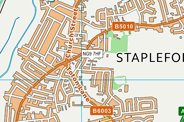 NG9 7HF map - OS VectorMap District (Ordnance Survey) NG9 7HF map - OS VectorMap District (Ordnance Survey)