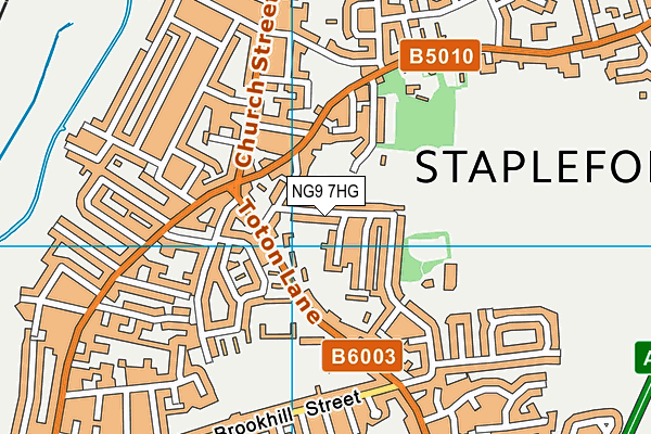 NG9 7HG map - OS VectorMap District (Ordnance Survey) NG9 7HG map - OS VectorMap District (Ordnance Survey)