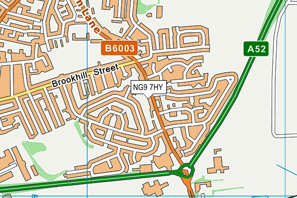 NG9 7HY map - OS VectorMap District (Ordnance Survey) NG9 7HY map - OS VectorMap District (Ordnance Survey)