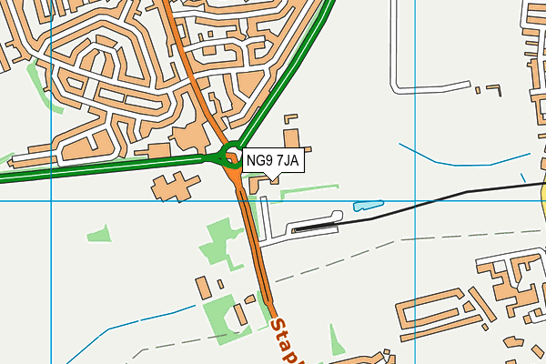 NG9 7JA map - OS VectorMap District (Ordnance Survey) NG9 7JA map - OS VectorMap District (Ordnance Survey)