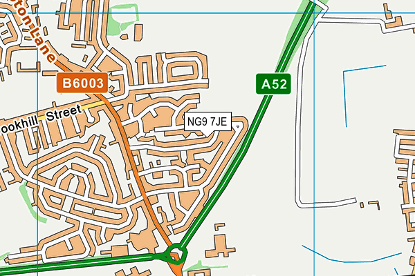 NG9 7JE map - OS VectorMap District (Ordnance Survey) NG9 7JE map - OS VectorMap District (Ordnance Survey)