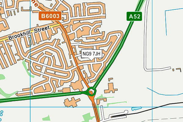 NG9 7JH map - OS VectorMap District (Ordnance Survey) NG9 7JH map - OS VectorMap District (Ordnance Survey)