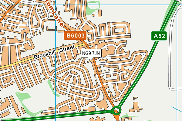 NG9 7JN map - OS VectorMap District (Ordnance Survey) NG9 7JN map - OS VectorMap District (Ordnance Survey)