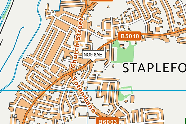 NG9 8AE map - OS VectorMap District (Ordnance Survey) NG9 8AE map - OS VectorMap District (Ordnance Survey)