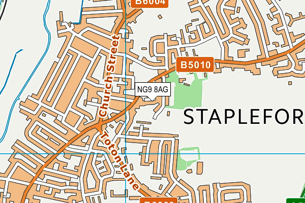NG9 8AG map - OS VectorMap District (Ordnance Survey) NG9 8AG map - OS VectorMap District (Ordnance Survey)