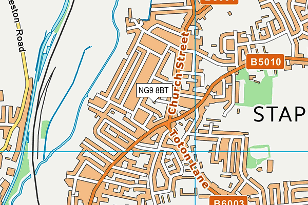 NG9 8BT map - OS VectorMap District (Ordnance Survey) NG9 8BT map - OS VectorMap District (Ordnance Survey)