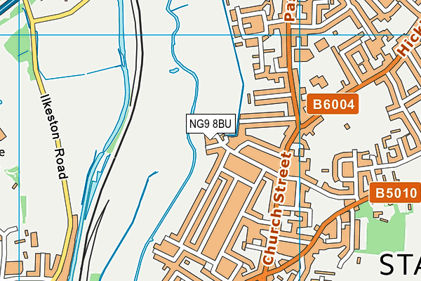 NG9 8BU map - OS VectorMap District (Ordnance Survey) NG9 8BU map - OS VectorMap District (Ordnance Survey)
