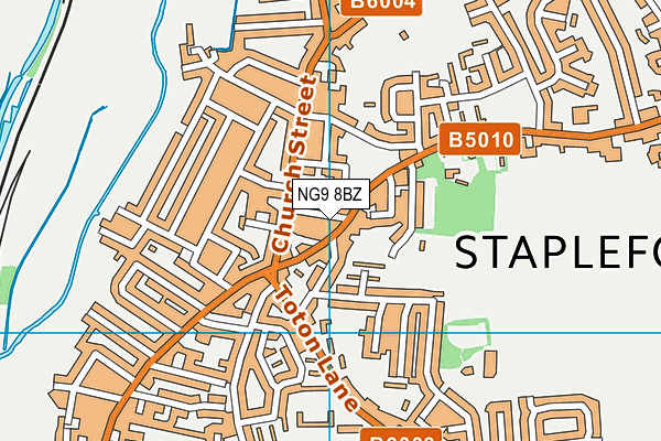 NG9 8BZ map - OS VectorMap District (Ordnance Survey) NG9 8BZ map - OS VectorMap District (Ordnance Survey)