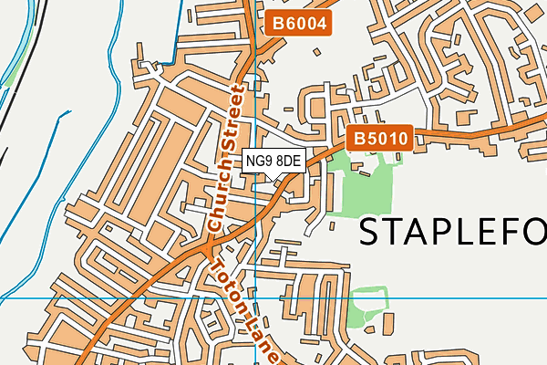 NG9 8DE map - OS VectorMap District (Ordnance Survey) NG9 8DE map - OS VectorMap District (Ordnance Survey)