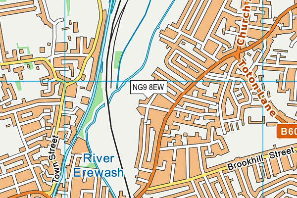 NG9 8EW map - OS VectorMap District (Ordnance Survey) NG9 8EW map - OS VectorMap District (Ordnance Survey)