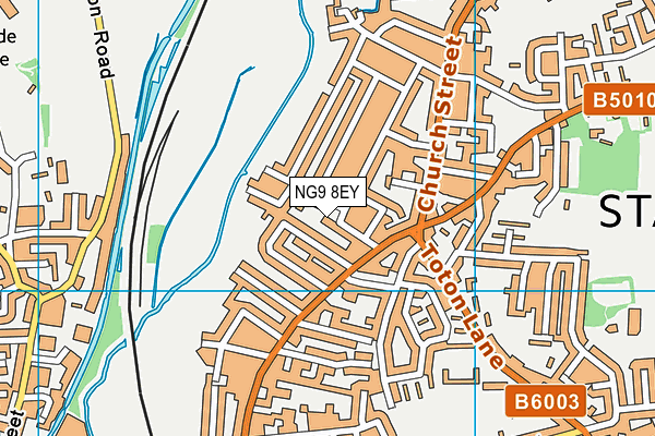 NG9 8EY map - OS VectorMap District (Ordnance Survey) NG9 8EY map - OS VectorMap District (Ordnance Survey)