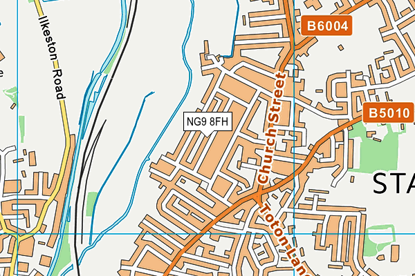 NG9 8FH map - OS VectorMap District (Ordnance Survey) NG9 8FH map - OS VectorMap District (Ordnance Survey)
