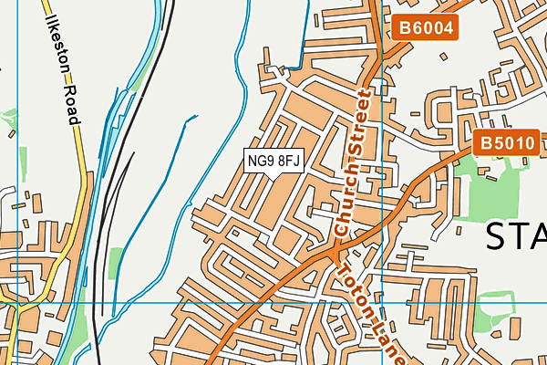NG9 8FJ map - OS VectorMap District (Ordnance Survey) NG9 8FJ map - OS VectorMap District (Ordnance Survey)