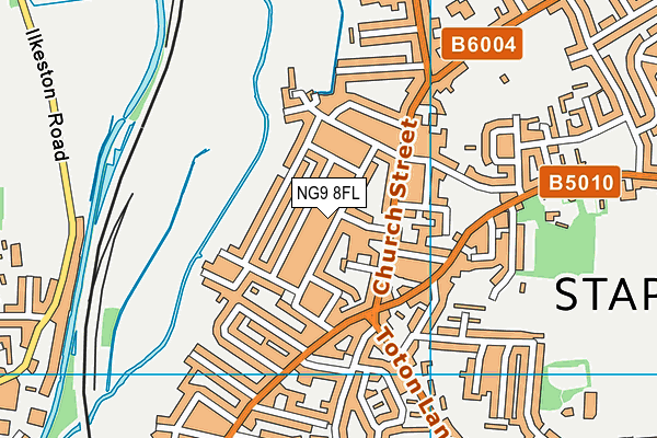 NG9 8FL map - OS VectorMap District (Ordnance Survey) NG9 8FL map - OS VectorMap District (Ordnance Survey)