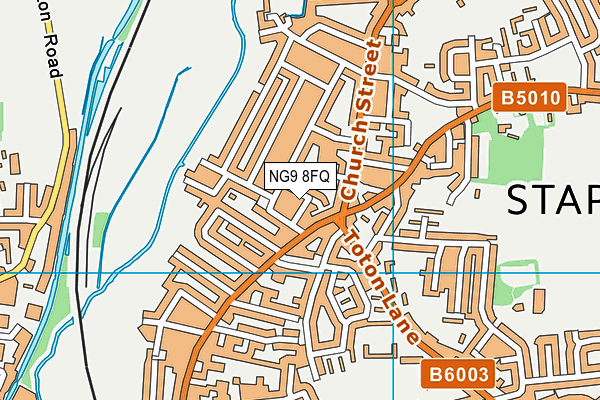 NG9 8FQ map - OS VectorMap District (Ordnance Survey) NG9 8FQ map - OS VectorMap District (Ordnance Survey)