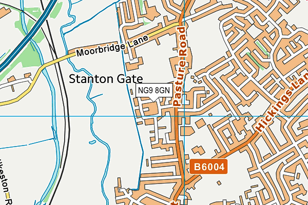 NG9 8GN map - OS VectorMap District (Ordnance Survey) NG9 8GN map - OS VectorMap District (Ordnance Survey)