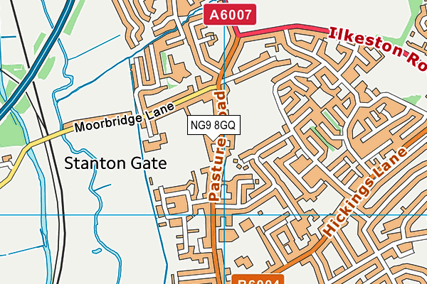 NG9 8GQ map - OS VectorMap District (Ordnance Survey) NG9 8GQ map - OS VectorMap District (Ordnance Survey)