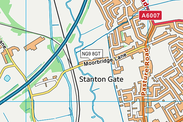 NG9 8GT map - OS VectorMap District (Ordnance Survey) NG9 8GT map - OS VectorMap District (Ordnance Survey)