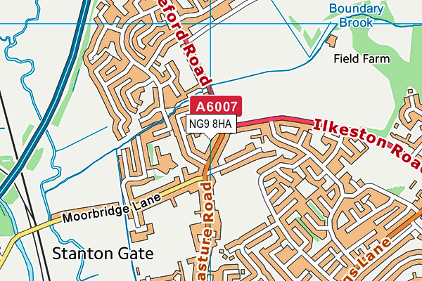 NG9 8HA map - OS VectorMap District (Ordnance Survey) NG9 8HA map - OS VectorMap District (Ordnance Survey)