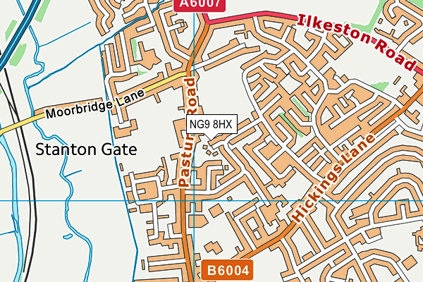 NG9 8HX map - OS VectorMap District (Ordnance Survey) NG9 8HX map - OS VectorMap District (Ordnance Survey)