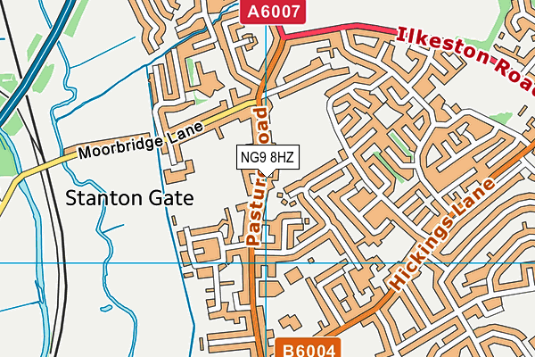 NG9 8HZ map - OS VectorMap District (Ordnance Survey) NG9 8HZ map - OS VectorMap District (Ordnance Survey)