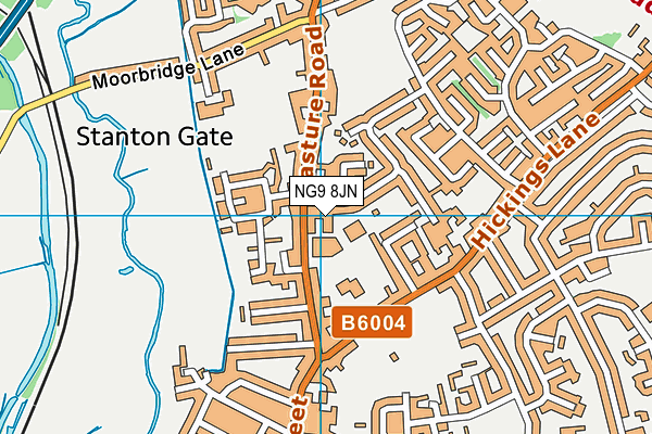 NG9 8JN map - OS VectorMap District (Ordnance Survey) NG9 8JN map - OS VectorMap District (Ordnance Survey)