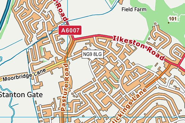 NG9 8LG map - OS VectorMap District (Ordnance Survey) NG9 8LG map - OS VectorMap District (Ordnance Survey)