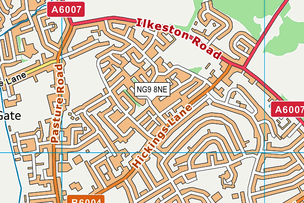 NG9 8NE map - OS VectorMap District (Ordnance Survey) NG9 8NE map - OS VectorMap District (Ordnance Survey)
