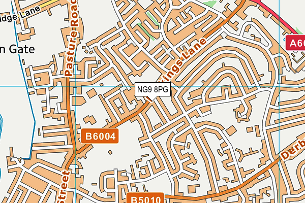 NG9 8PG map - OS VectorMap District (Ordnance Survey) NG9 8PG map - OS VectorMap District (Ordnance Survey)