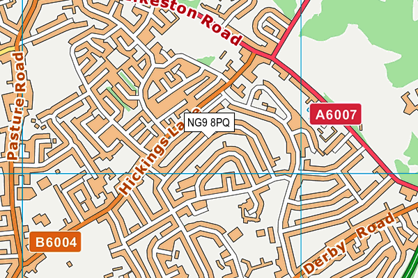 NG9 8PQ map - OS VectorMap District (Ordnance Survey) NG9 8PQ map - OS VectorMap District (Ordnance Survey)