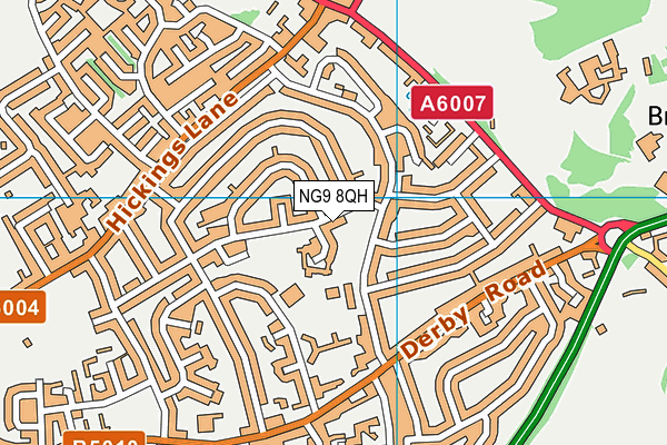 NG9 8QH map - OS VectorMap District (Ordnance Survey) NG9 8QH map - OS VectorMap District (Ordnance Survey)