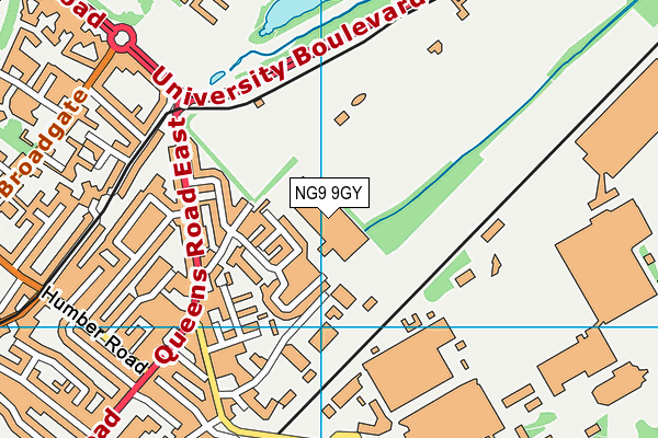 NG9 9GY map - OS VectorMap District (Ordnance Survey) NG9 9GY map - OS VectorMap District (Ordnance Survey)