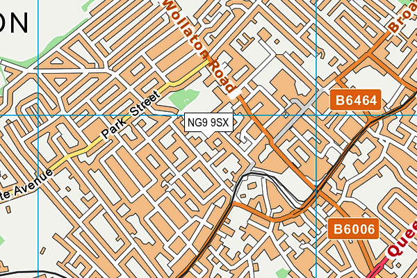 NG9 9SX map - OS VectorMap District (Ordnance Survey) NG9 9SX map - OS VectorMap District (Ordnance Survey)