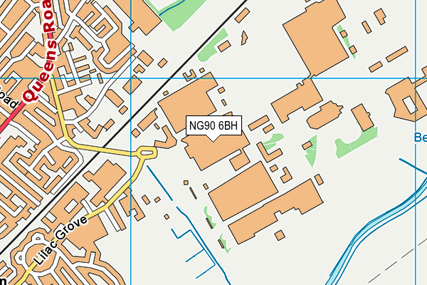 NG90 6BH map - OS VectorMap District (Ordnance Survey) NG90 6BH map - OS VectorMap District (Ordnance Survey)