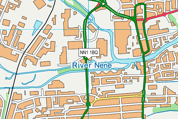 NN1 1BQ map - OS VectorMap District (Ordnance Survey) NN1 1BQ map - OS VectorMap District (Ordnance Survey)