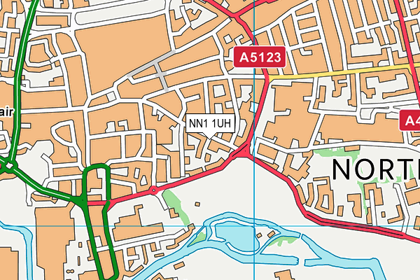 NN1 1UH map - OS VectorMap District (Ordnance Survey) NN1 1UH map - OS VectorMap District (Ordnance Survey)