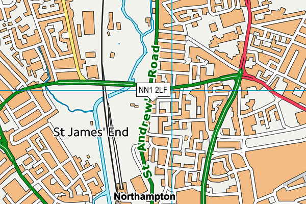 NN1 2LF map - OS VectorMap District (Ordnance Survey) NN1 2LF map - OS VectorMap District (Ordnance Survey)