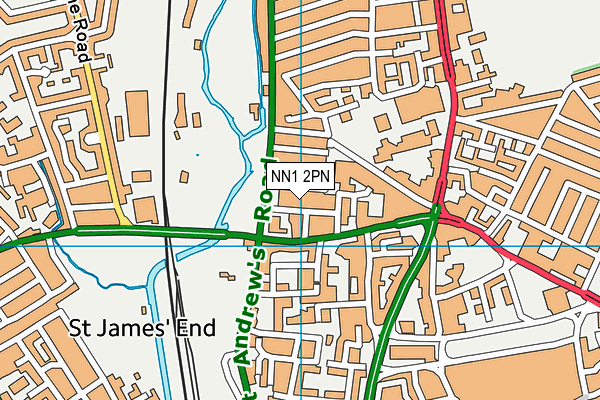 NN1 2PN map - OS VectorMap District (Ordnance Survey) NN1 2PN map - OS VectorMap District (Ordnance Survey)
