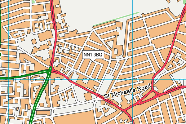 NN1 3BQ map - OS VectorMap District (Ordnance Survey) NN1 3BQ map - OS VectorMap District (Ordnance Survey)