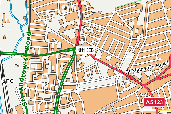 NN1 3EB map - OS VectorMap District (Ordnance Survey) NN1 3EB map - OS VectorMap District (Ordnance Survey)
