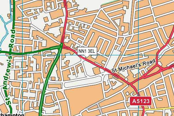 NN1 3EL map - OS VectorMap District (Ordnance Survey) NN1 3EL map - OS VectorMap District (Ordnance Survey)