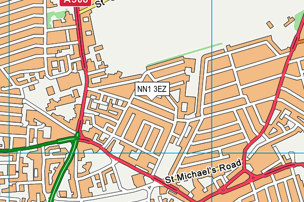 NN1 3EZ map - OS VectorMap District (Ordnance Survey) NN1 3EZ map - OS VectorMap District (Ordnance Survey)
