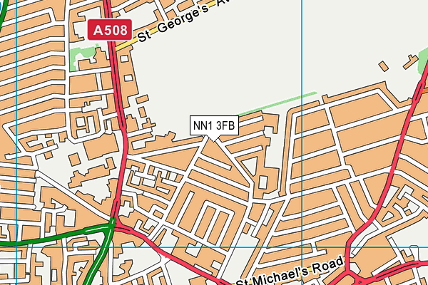 NN1 3FB map - OS VectorMap District (Ordnance Survey) NN1 3FB map - OS VectorMap District (Ordnance Survey)