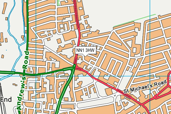 NN1 3HW map - OS VectorMap District (Ordnance Survey) NN1 3HW map - OS VectorMap District (Ordnance Survey)