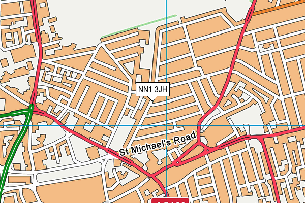 NN1 3JH map - OS VectorMap District (Ordnance Survey) NN1 3JH map - OS VectorMap District (Ordnance Survey)